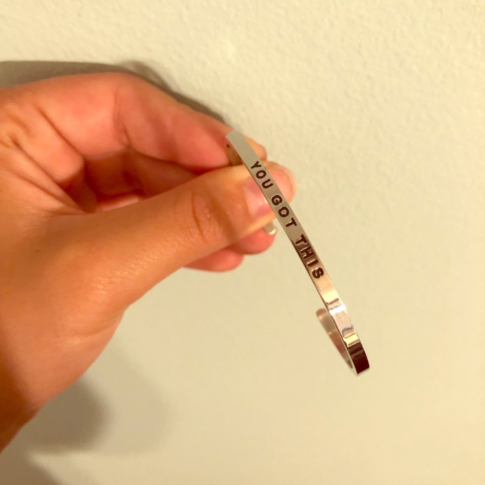 “You Got This” Mantra Band Bracelet Silver